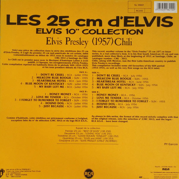 Elvis Presley (1957) - Presley, Elvis (10”) music collectible - Main Image 2