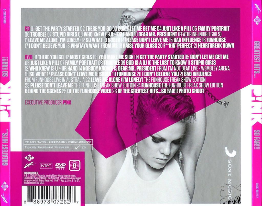 Greatest Hits... So Far!!! (MP3) - Pink (CD) music collectible - Main Image 2