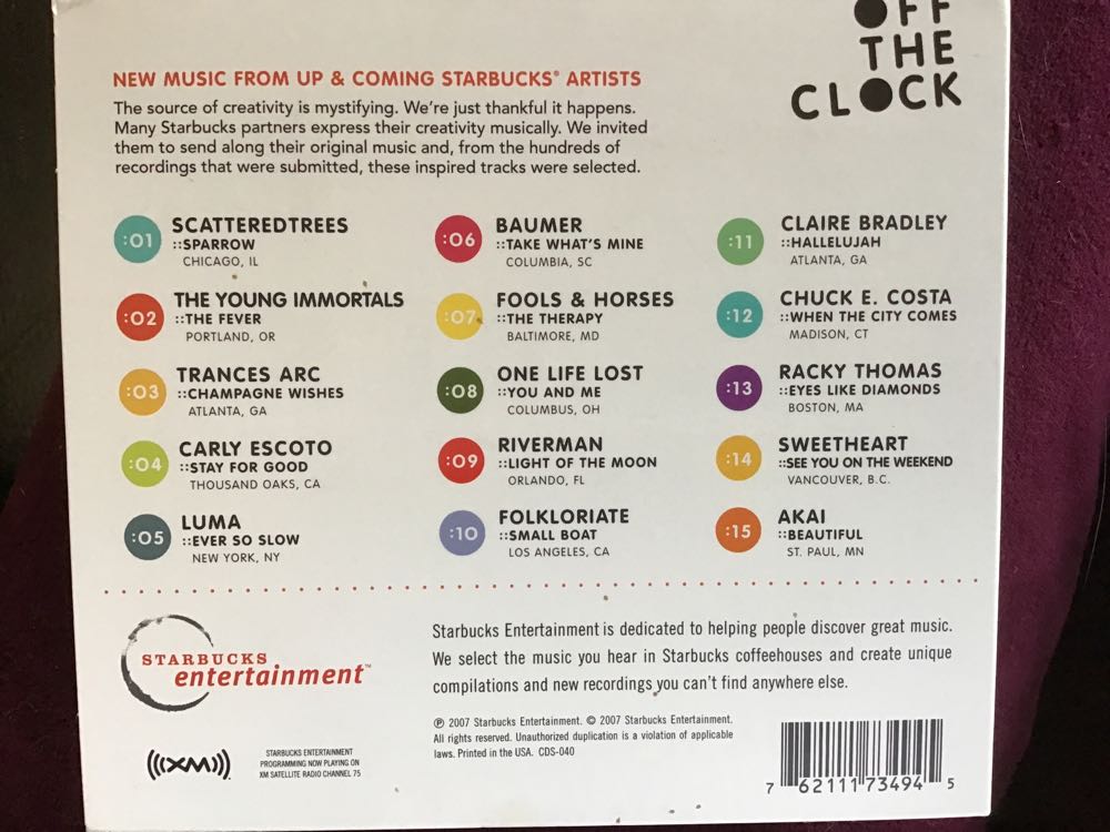 Off The Clock - Various Artists (CD) music collectible [Barcode 762111734945] - Main Image 2