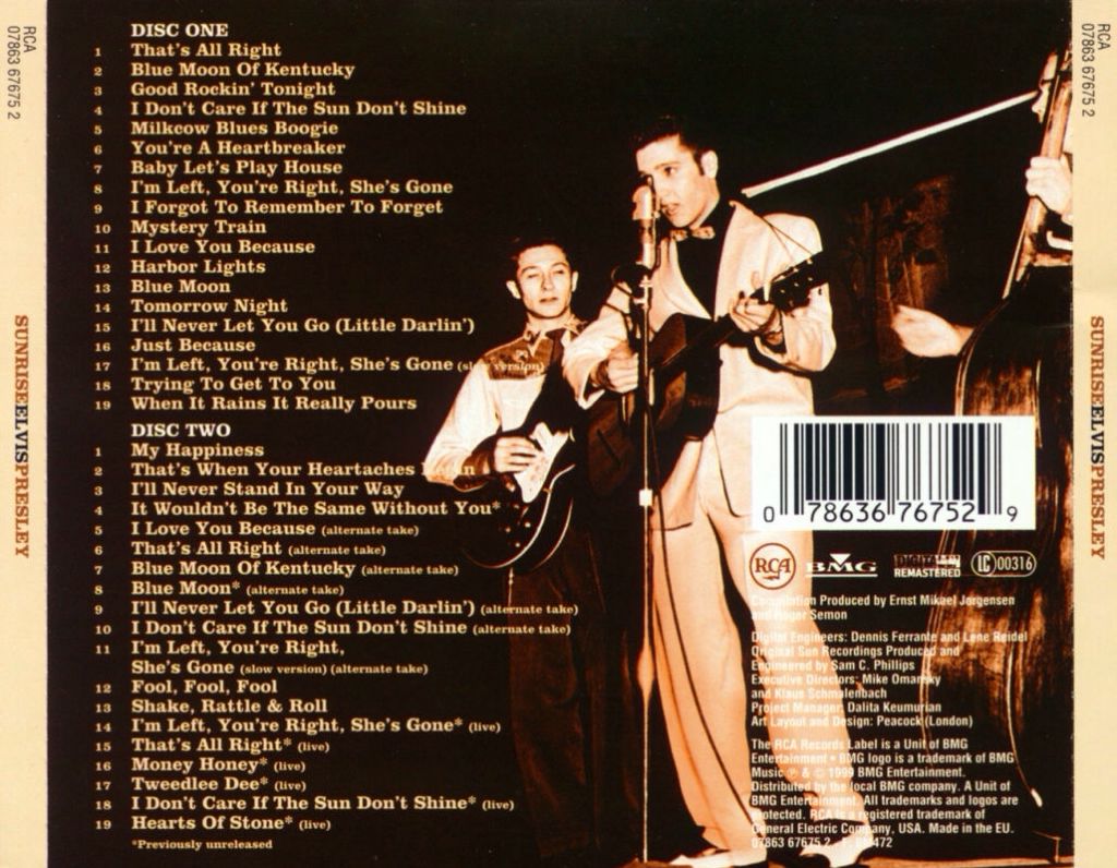 Sunrise - Elvis Presley (CD) music collectible [Barcode 078636767529] - Main Image 2