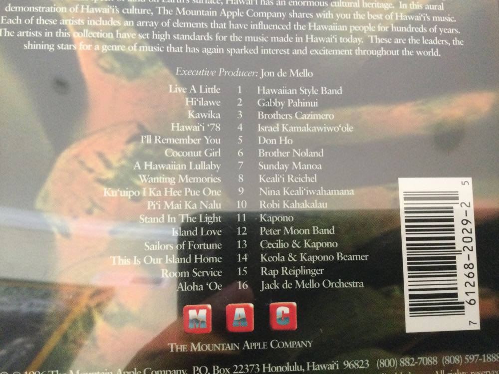 Pick a Hit: Hawaii - Various Artists (CD) music collectible [Barcode 761268202925] - Main Image 2