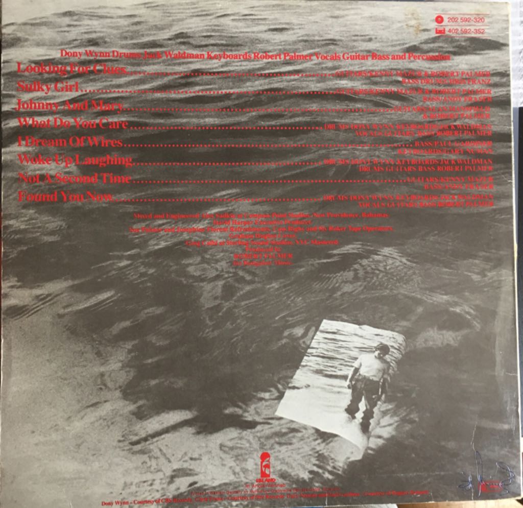 Clues - Robert Palmer (12”) music collectible - Main Image 2