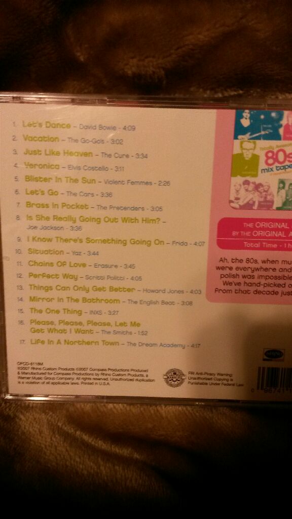 Totally Awesome 80s Mix Tape - Various Artists (CD - 60) music collectible [Barcode 096741160127] - Main Image 2