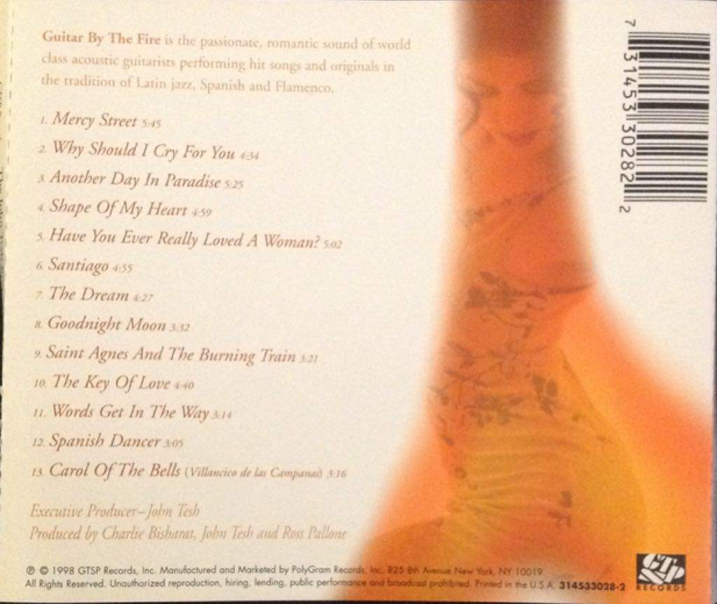 Guitar By the Fire - The John Tesh Project (CD) music collectible [Barcode 731453302822] - Main Image 2