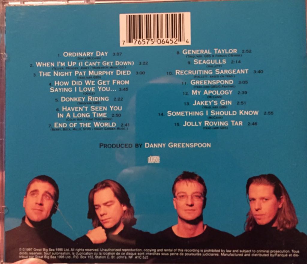 Play - Great Big Sea music collectible - Main Image 2