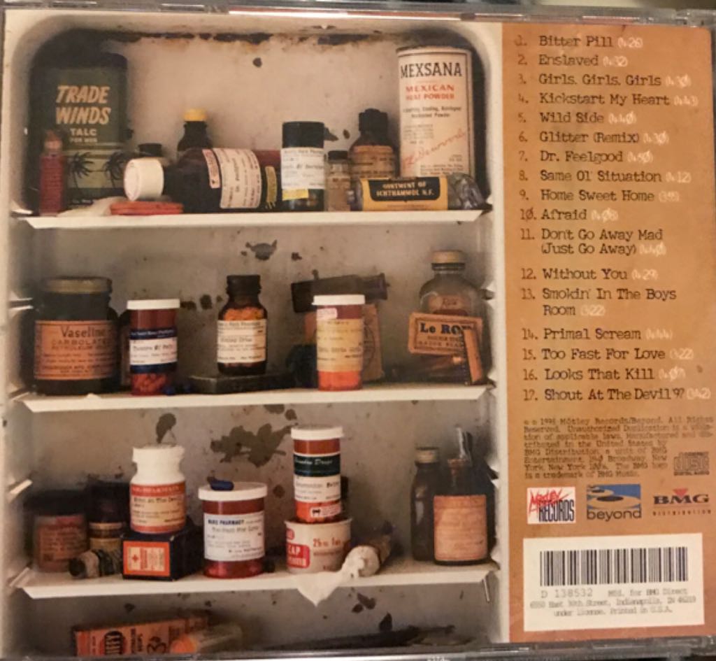 Greatest Hits - Mötley Crüe ‎ (CD - 74) music collectible [Barcode 777495417636] - Main Image 2