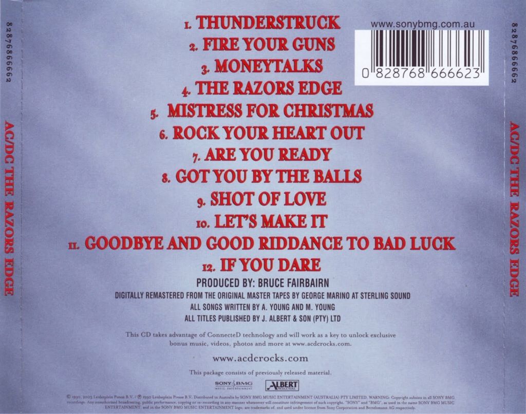 The Razor’s Edge - AC/DC (12” - 47) music collectible [Barcode 075679141354] - Main Image 2