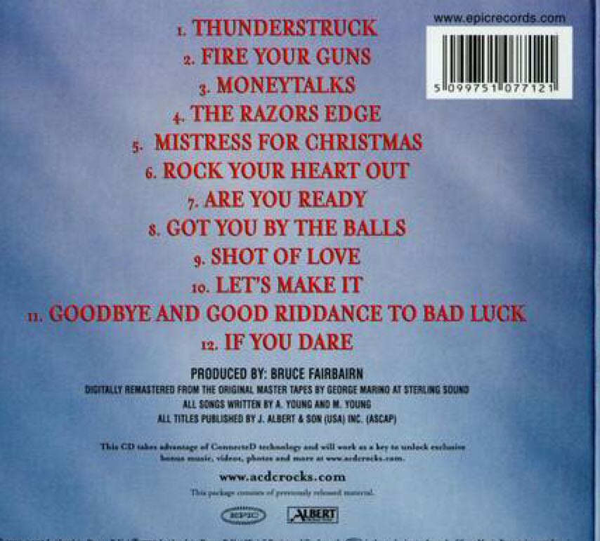 Razors Edge, The - AC/DC (12”) music collectible [Barcode 5099751077114] - Main Image 2