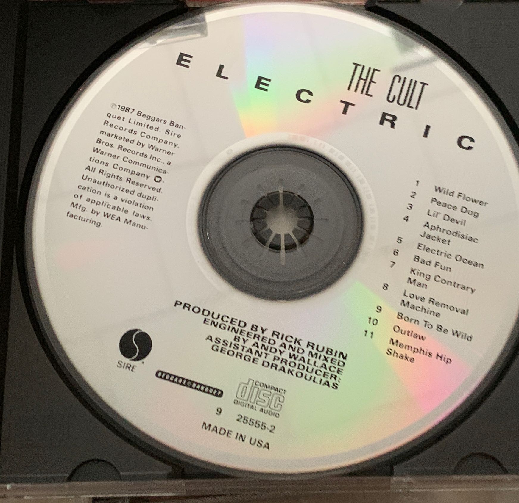 Electric - Cult (CD - 39) music collectible [Barcode 075992555524] - Main Image 3