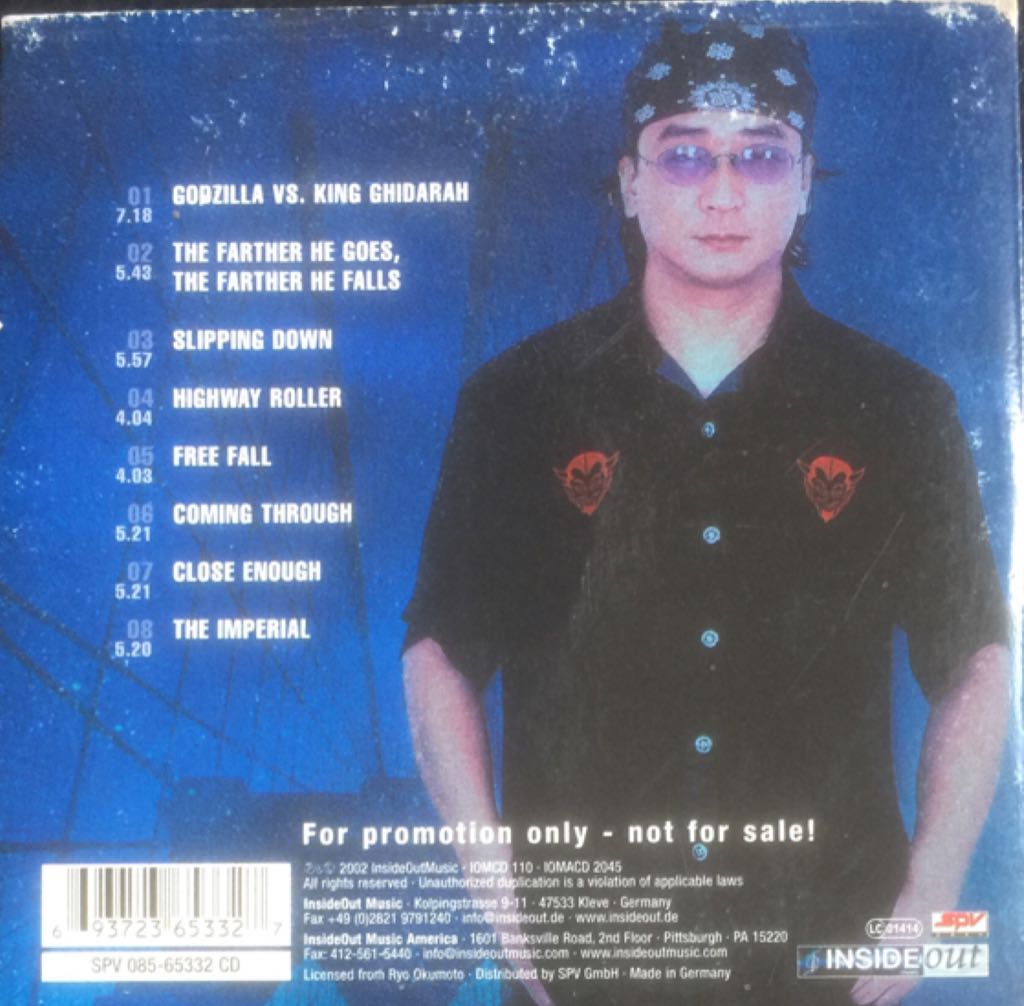 Coming Through (Promo) - Okumoto, Ryo (CD) music collectible [Barcode 693723653327] - Main Image 2