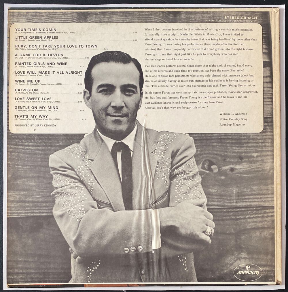 Wine Me Up - Young, Faron (12”) music collectible - Main Image 2