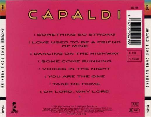 Some Come Running - Capaldi, Jim (CD) music collectible [Barcode 060439121424] - Main Image 2