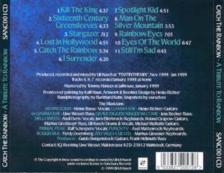 A Tribute To Rainbow - Catch The Rainbow (CD) music collectible [Barcode 5033827205728] - Main Image 2