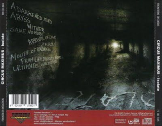 Isolate - Circus Maximus (CD - 55) music collectible [Barcode 8024391034521] - Main Image 2