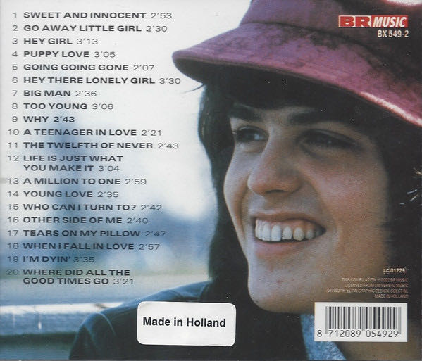 The Singles - Donny Osmond (CD) music collectible [Barcode 8712089054929] - Main Image 2