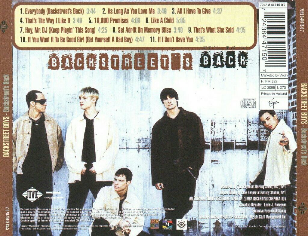 Backstreet’s Back - Backstreet Boys (CD) music collectible [Barcode 012414161727] - Main Image 2