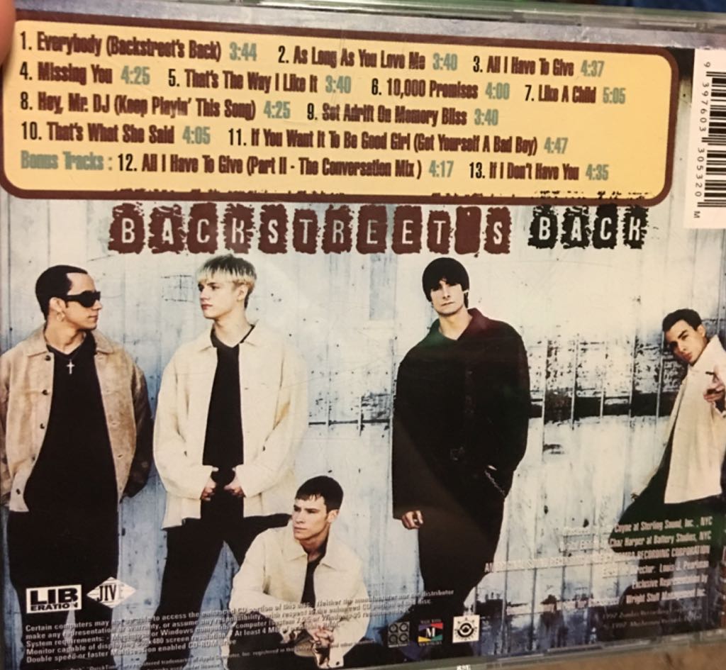 Backstreet’s Back - Backstreet Boys (CD) music collectible [Barcode 9397603305320] - Main Image 2