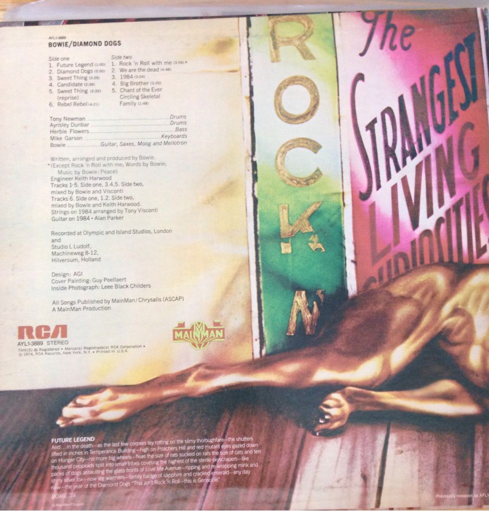 Diamond Dogs - Bowie, David (12” - 38) music collectible - Main Image 2