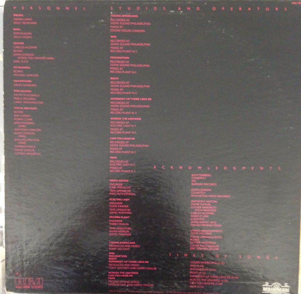 Young Americans - Bowie, David (12” - 37) music collectible - Main Image 2