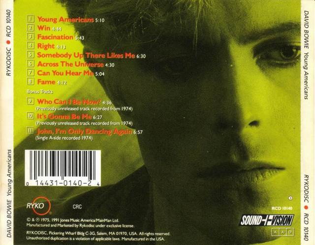 Young Americans - Bowie, David (12”) music collectible - Main Image 2