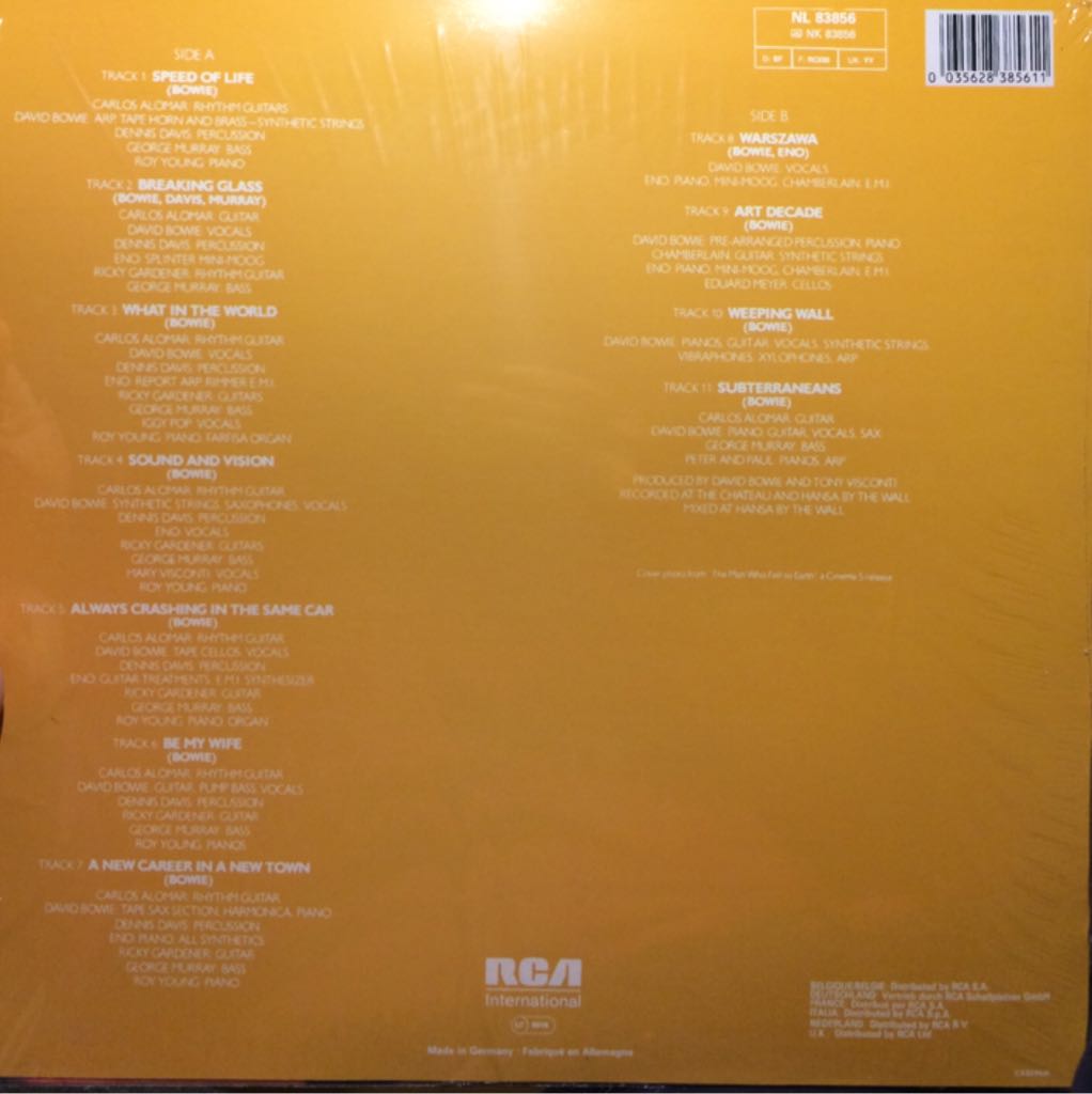 Low - David Bowie (12”) music collectible [Barcode 035628385611] - Main Image 2