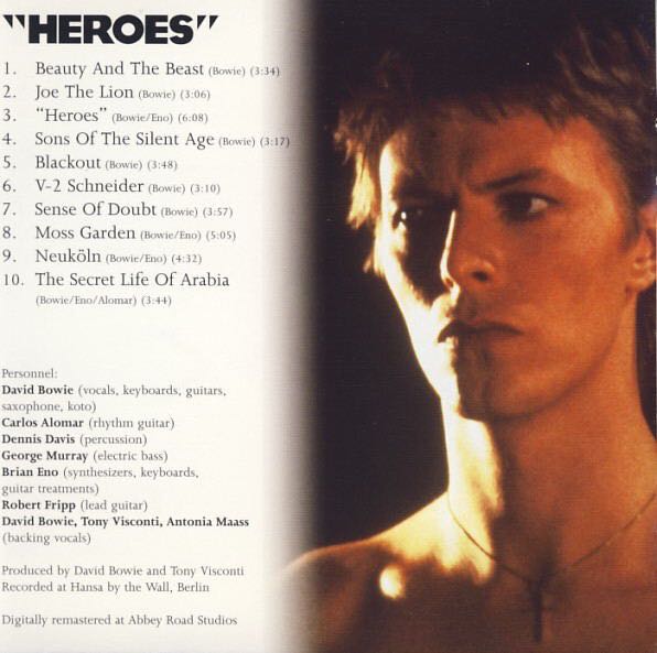 Heroes - Bowie, David (CD - 4036) music collectible [Barcode 0724352190805] - Main Image 3