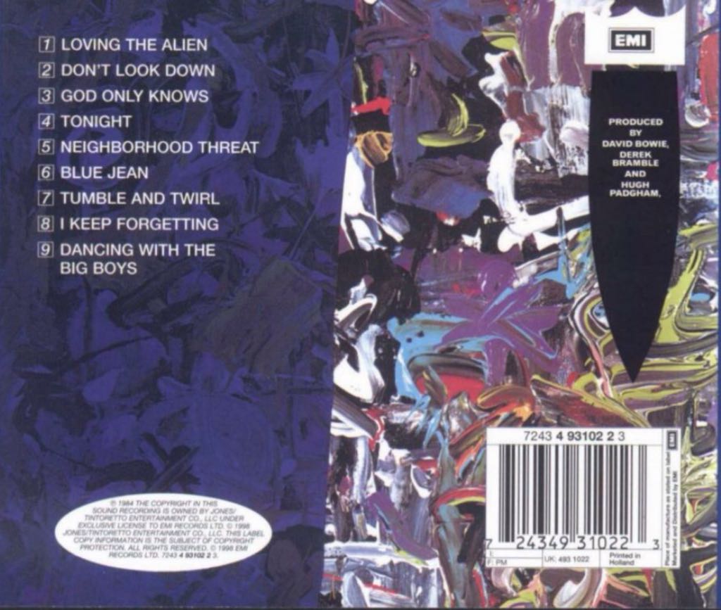 Tonight - Bowie, David (CD - 36) music collectible [Barcode 724384098322] - Main Image 2