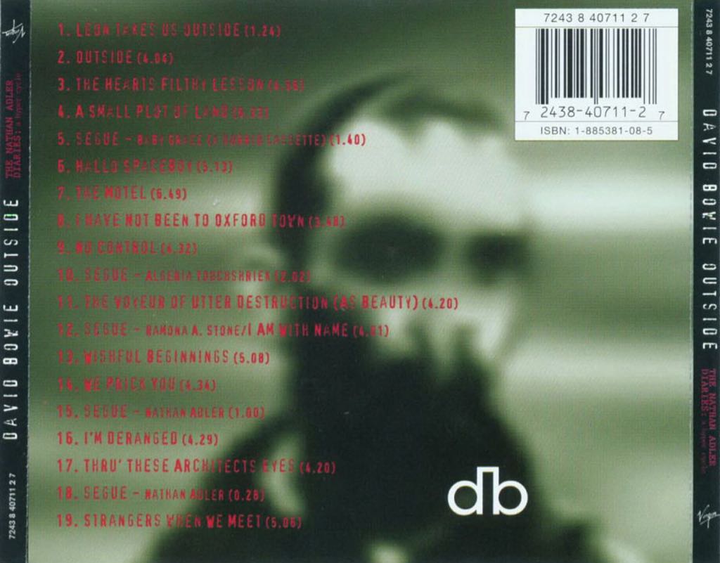 1. Outside - Bowie, David (CD) music collectible - Main Image 2