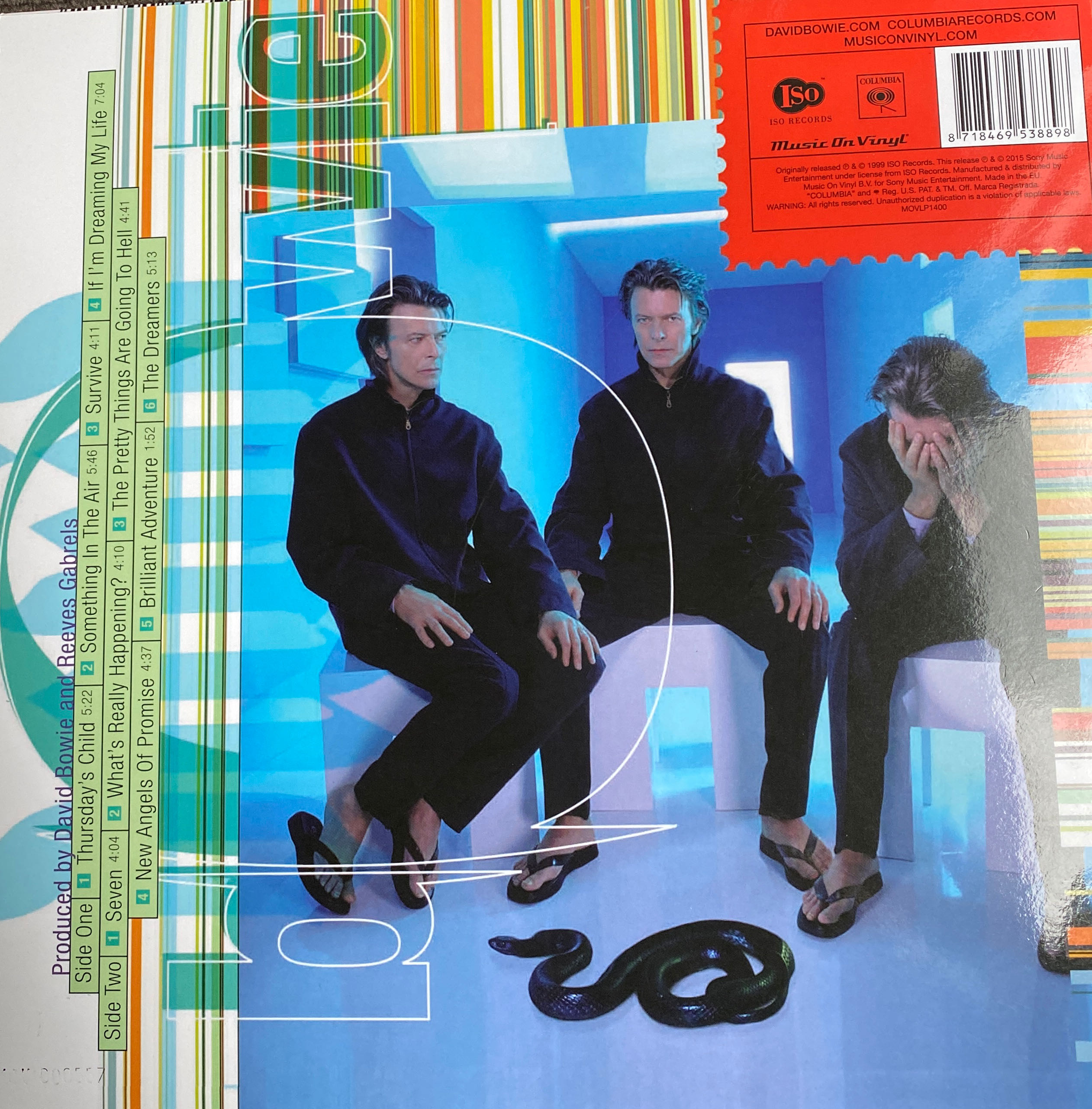 Hours - Bowie, David (12”) music collectible [Barcode 8718469538898] - Main Image 3