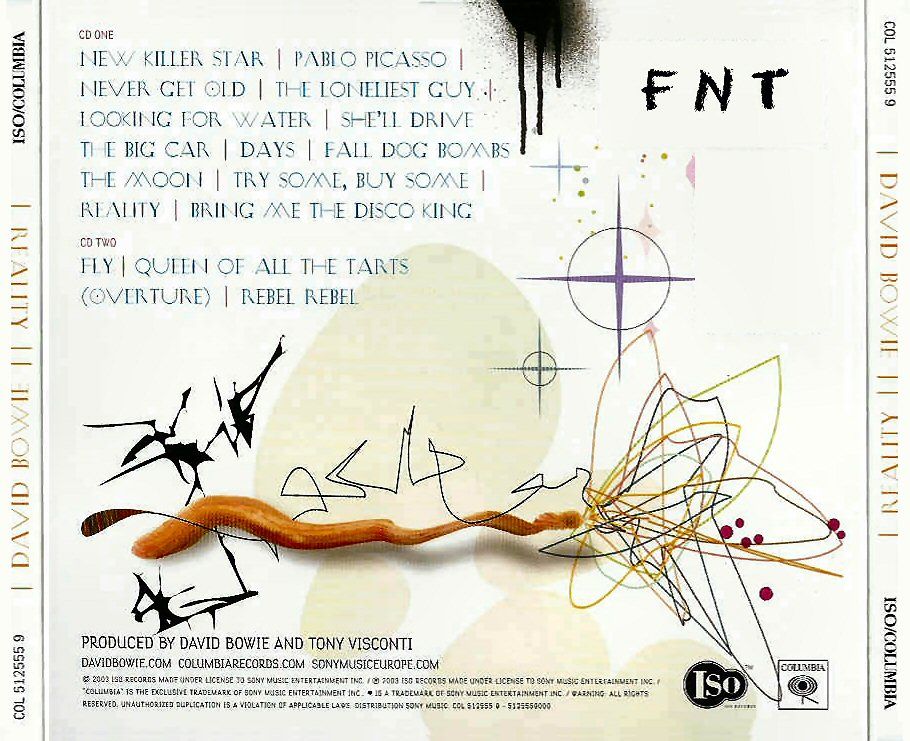 Reality - David Bowie (CD - 50) music collectible [Barcode 7509951255529] - Main Image 2