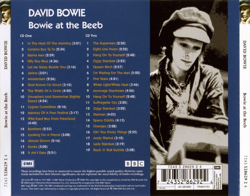 Bowie at the Beeb - BBC - David Bowie (CD) music collectible [Barcode 724352862924] - Main Image 2