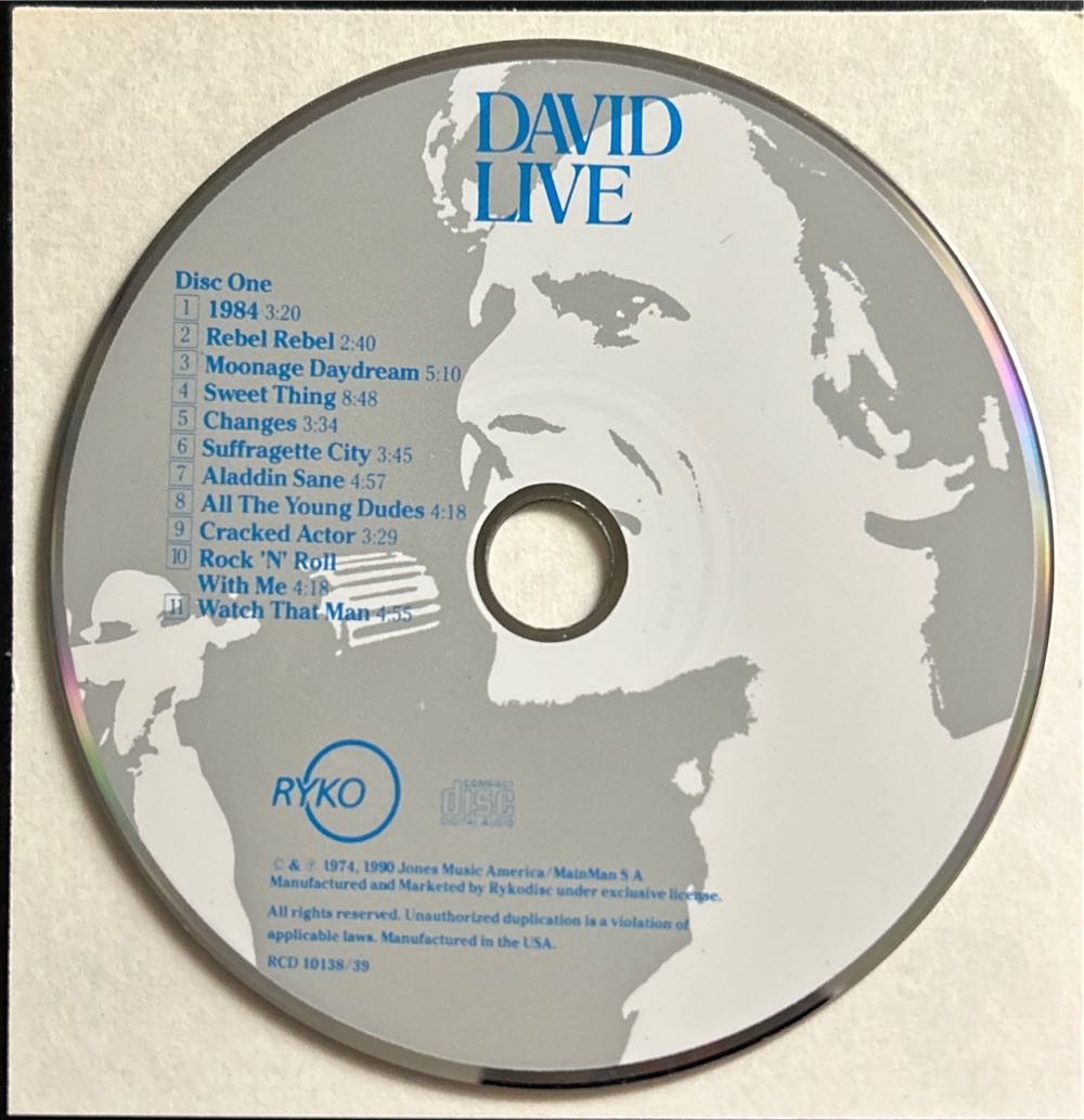 David Live - Bowie, David (CD - 85) music collectible [Barcode 077779536320] - Main Image 4