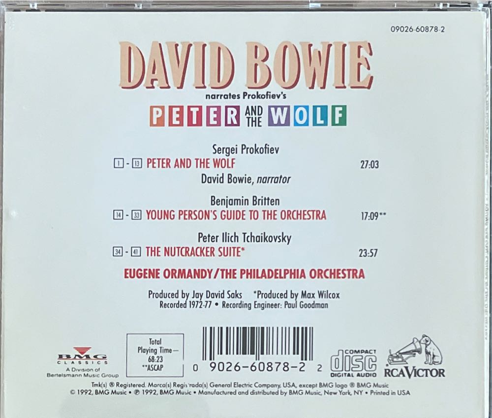 Peter And The Wolf - Bowie, David (CD) music collectible [Barcode 090266087822] - Main Image 2