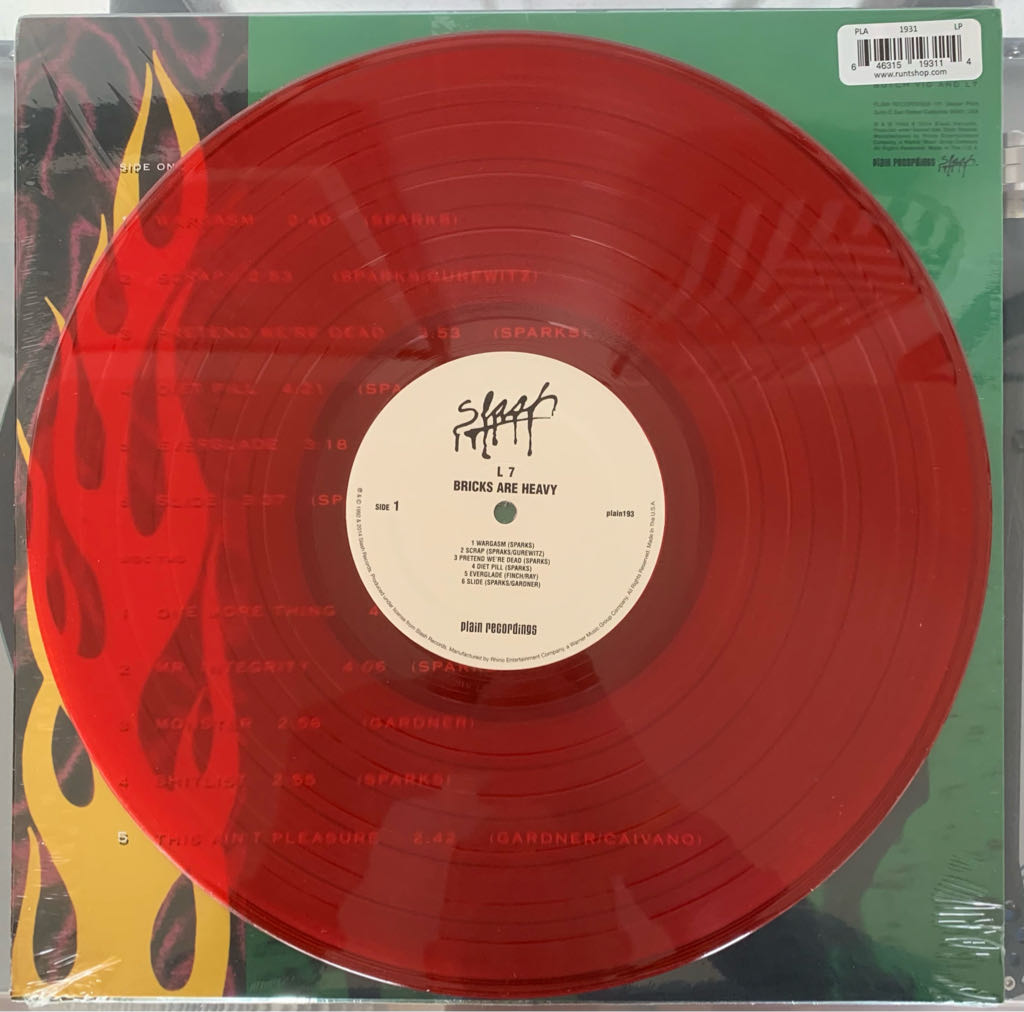 Bricks Are Heavy - L7 (12” - 37) music collectible [Barcode 646315193114] - Main Image 2