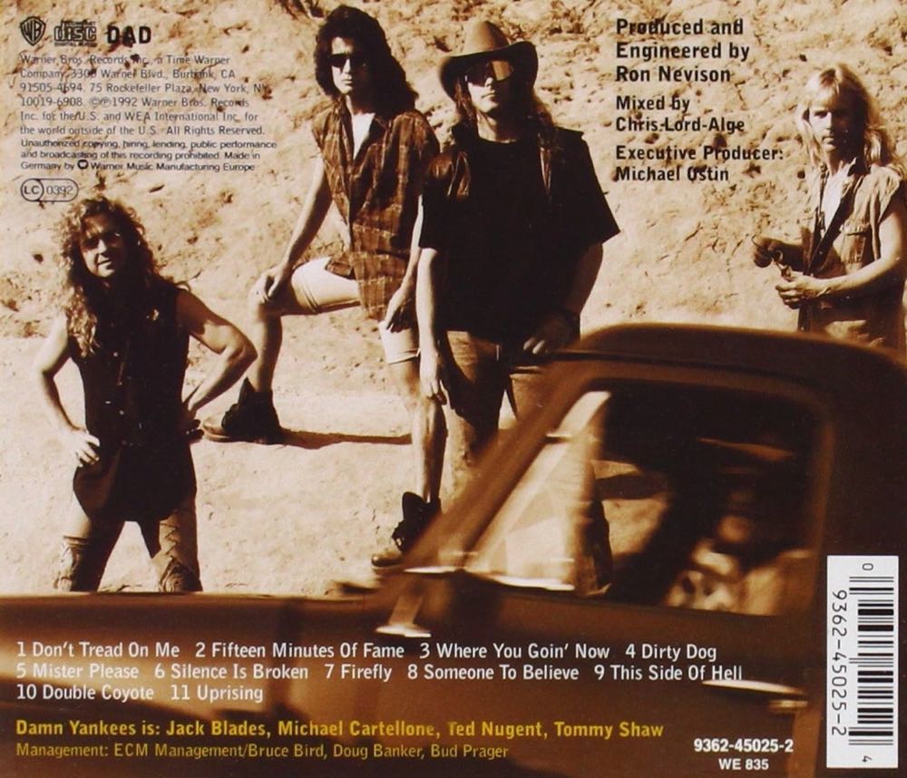 Don’t Tread - Damn Yankees (CD - 53) music collectible - Main Image 4