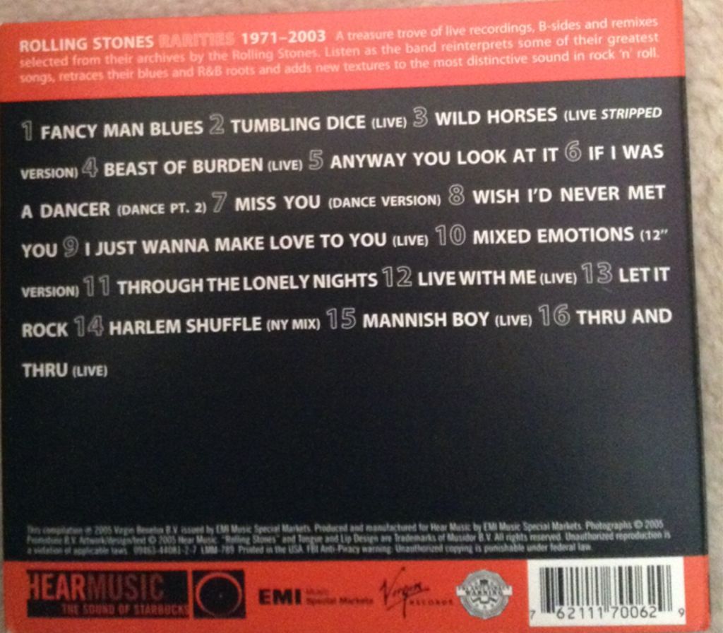 Rarities 1971-2003 - Rolling Stones, The (CD) music collectible - Main Image 2