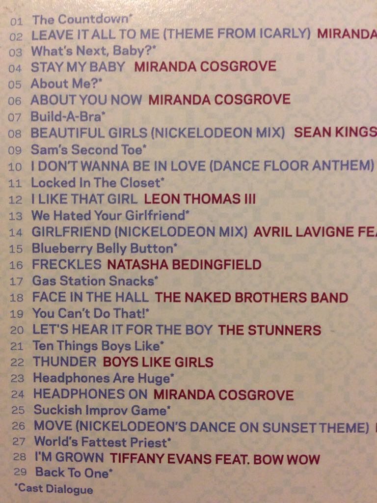 iCarly - iSoundtrack 1 - Various (CD) music collectible [Barcode 886973098721] - Main Image 2