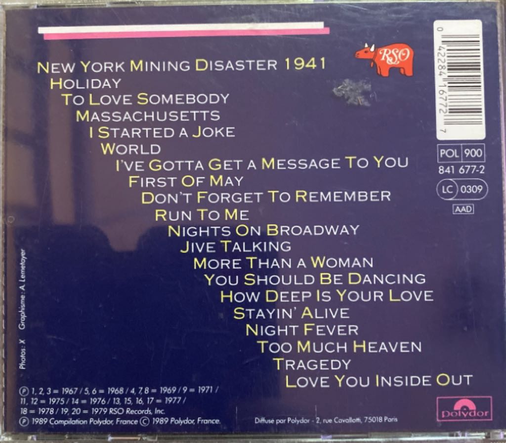 Story - Bee Gees (CD) music collectible [Barcode 042284167727] - Main Image 2