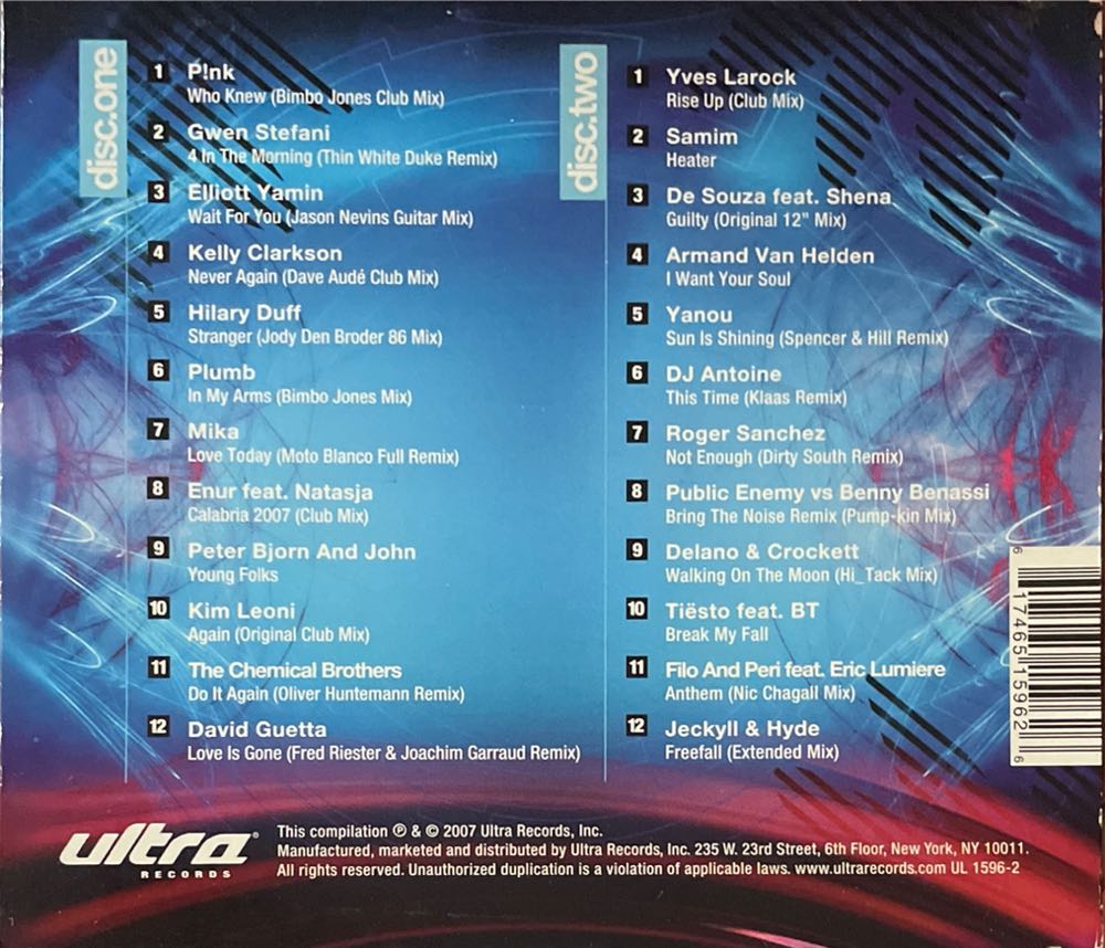 Ultra: 2008 - Various Artists (CD) music collectible [Barcode 617465159626] - Main Image 2