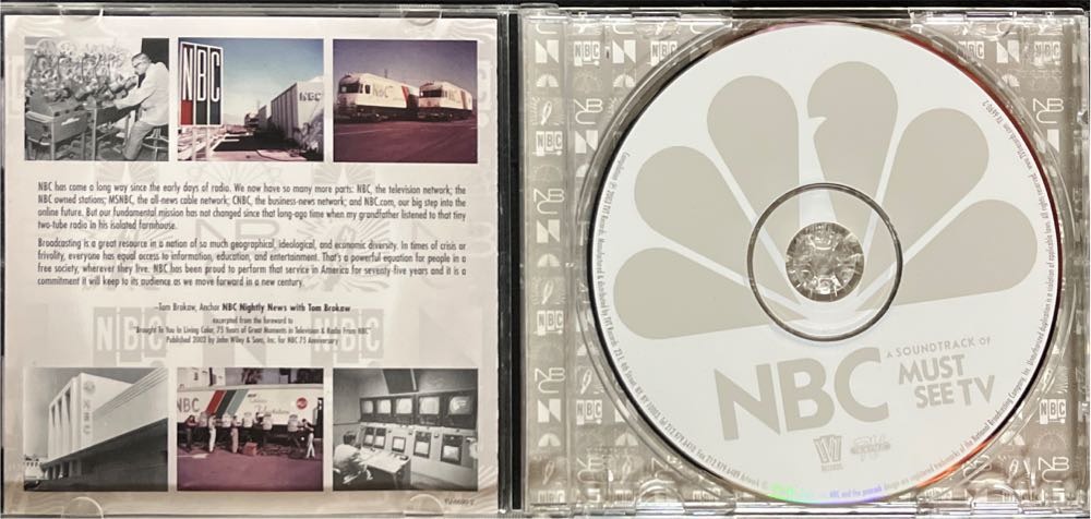 NBC: A Soundtrack of Must See TV - Various TV Themes (CD - 55) music collectible [Barcode 016581669024] - Main Image 3