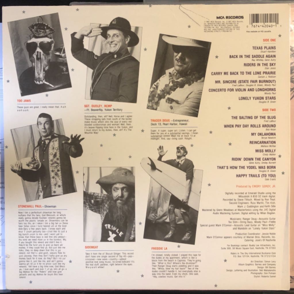 Cowboy Way, The - Riders In The Sky (CD) music collectible [Barcode 076731124421] - Main Image 2