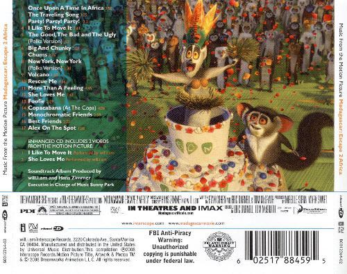 Madagascar: Escape 2 Africa - Various (CD - 49) music collectible [Barcode 602517884595] - Main Image 2