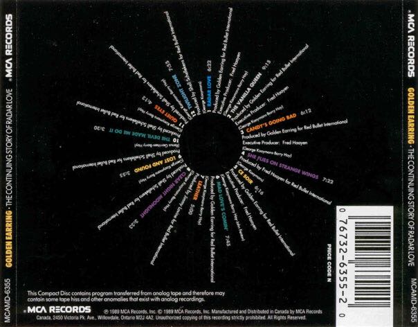 The Continuing Story Of Radar Love - Golden Earring (CD) music collectible [Barcode 777497529153] - Main Image 2