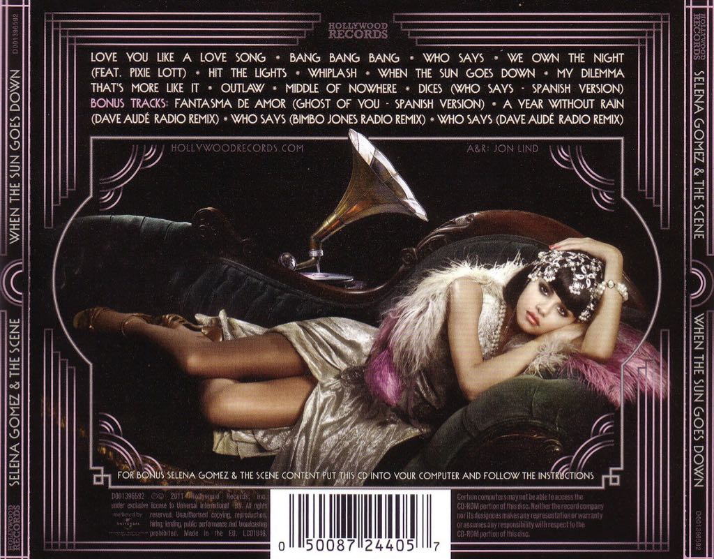 When the Sun Goes Down - Selena Gomez (CD) music collectible - Main Image 2