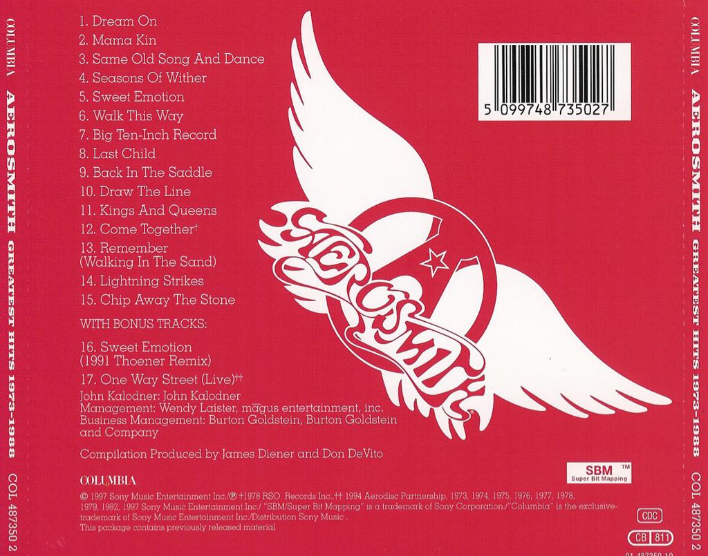 Greatest Hits - Aerosmith (12” - 3715) music collectible - Main Image 2