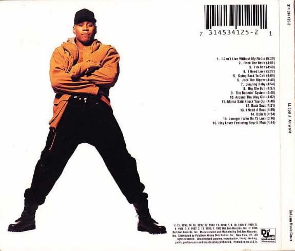 All World - LL Cool J (CD - 74) music collectible [Barcode 731453430327] - Main Image 3