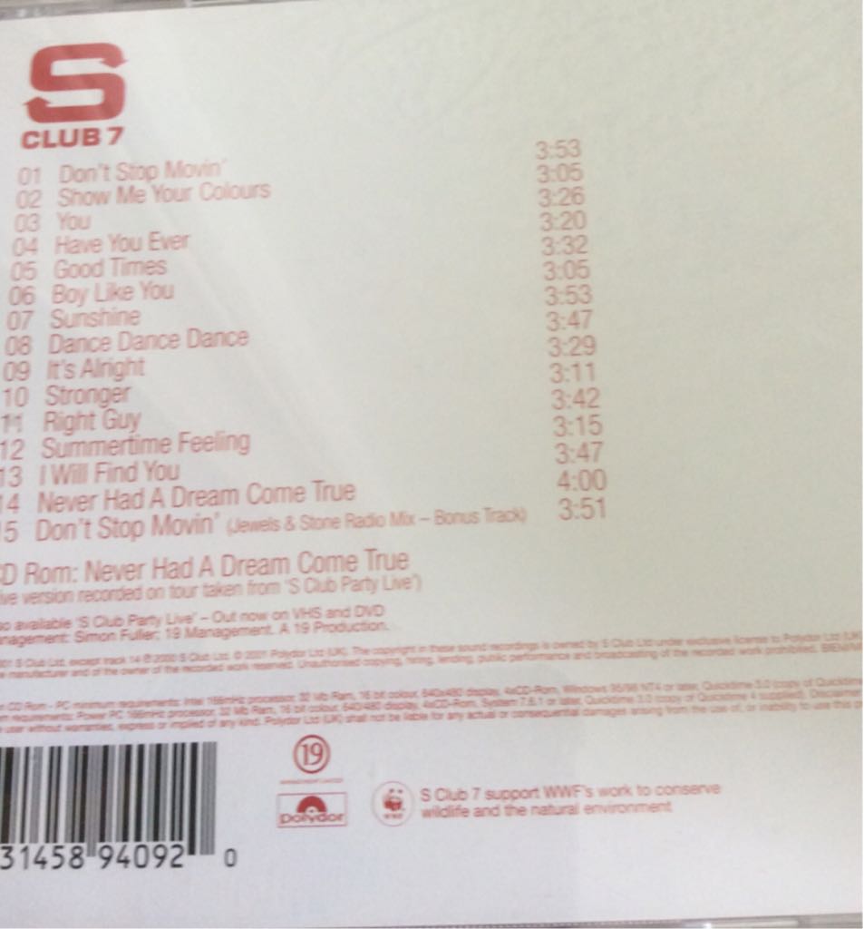 Sunshine (Special Edition) - S Club 7 (CD) music collectible [Barcode 731458940920] - Main Image 2