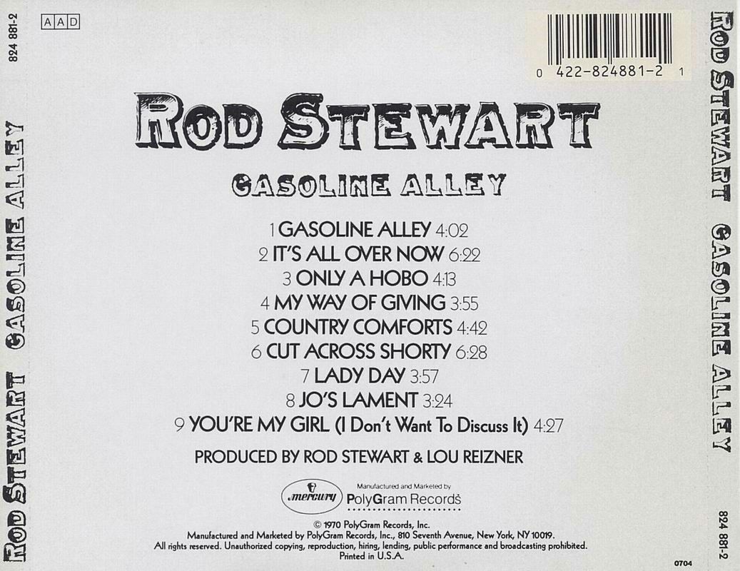 Gasoline Alley - Stewart, Rod (CD - 42) music collectible [Barcode 042282488121] - Main Image 2