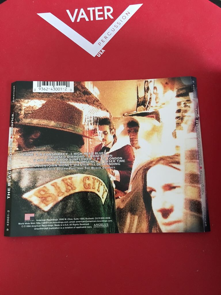 Amorica - Black Crowes, The (CD - 5411) music collectible [Barcode 093624300120] - Main Image 2