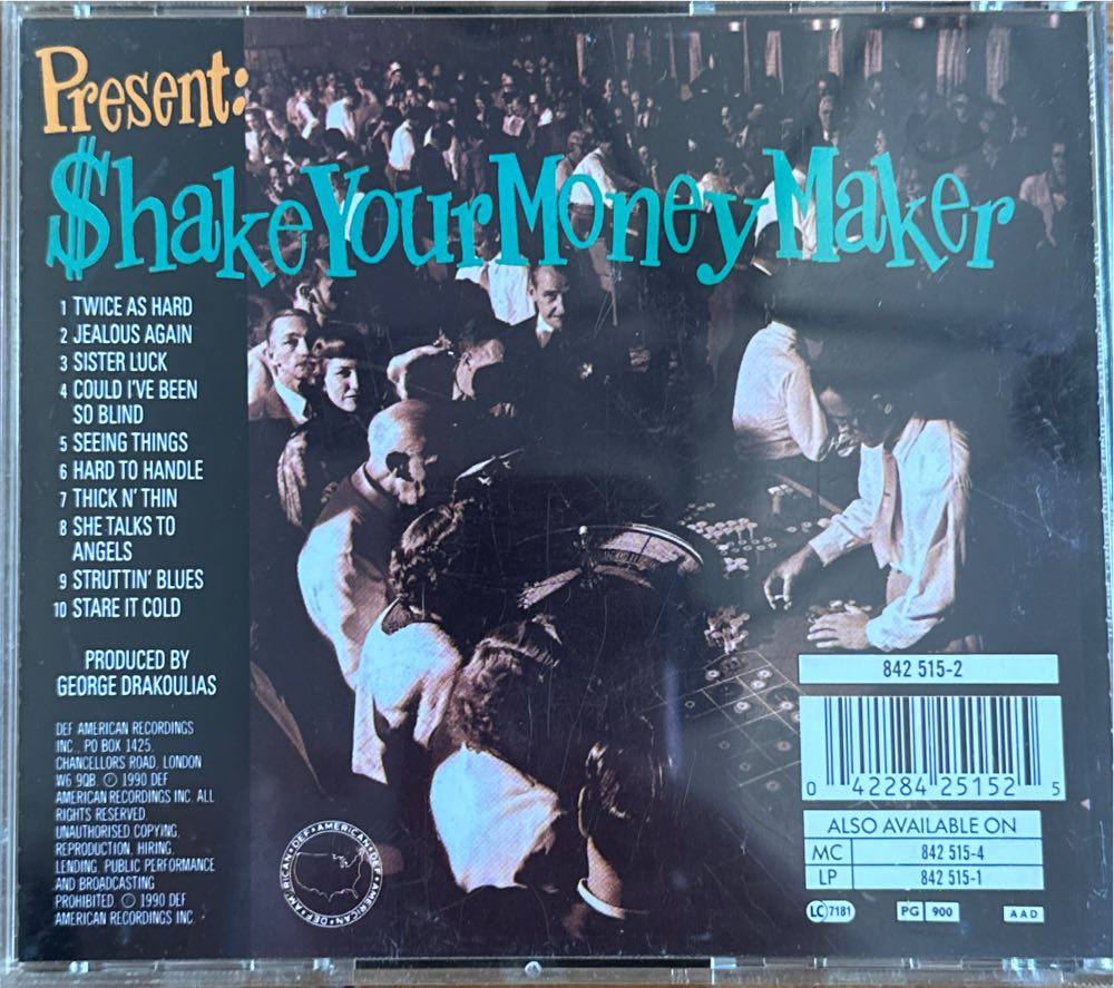Shake Your Money Maker - Black Crowes, The (CD - 54) music collectible [Barcode 042284251525] - Main Image 3